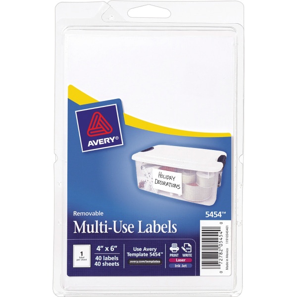 slide 1 of 1, Avery Removable Color Coding Label - 1008 Count, 40 ct; 4 in x 6 in