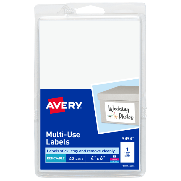 slide 1 of 6, Avery Removable Color Coding Label - 1008 Count, 40 ct; 4 in x 6 in