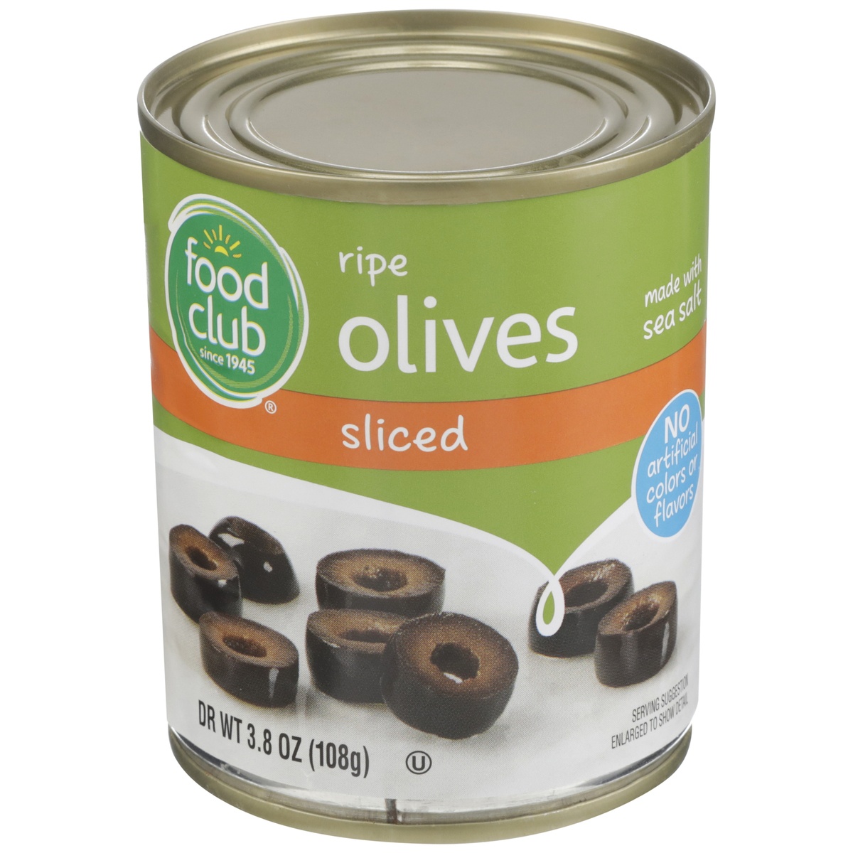 slide 1 of 1, Food Club Sliced Ripe Olives, 3.8 oz