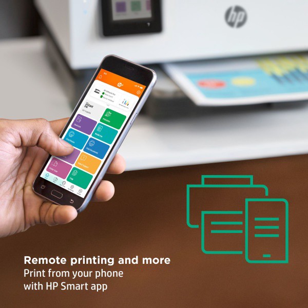 slide 3 of 10, HP Inc. OfficeJet Pro 8025e Wireless All-In-One Color Printer, Scanner, Copier, Fax with Instant Ink and HP+ (1K7K3A), 1 ct