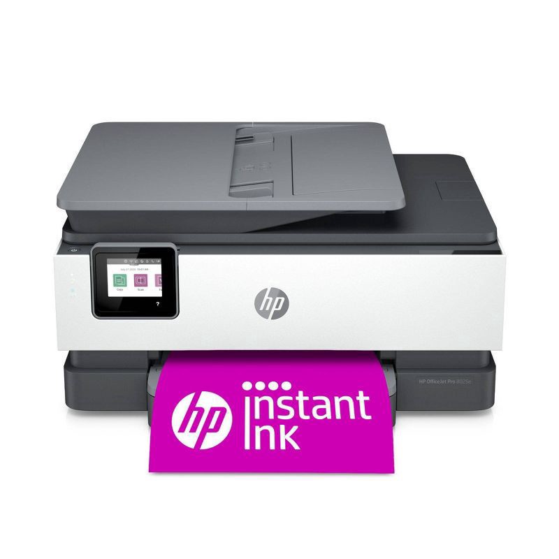 slide 1 of 10, HP Inc. OfficeJet Pro 8025e Wireless All-In-One Color Printer, Scanner, Copier, Fax with Instant Ink and HP+ (1K7K3A), 1 ct