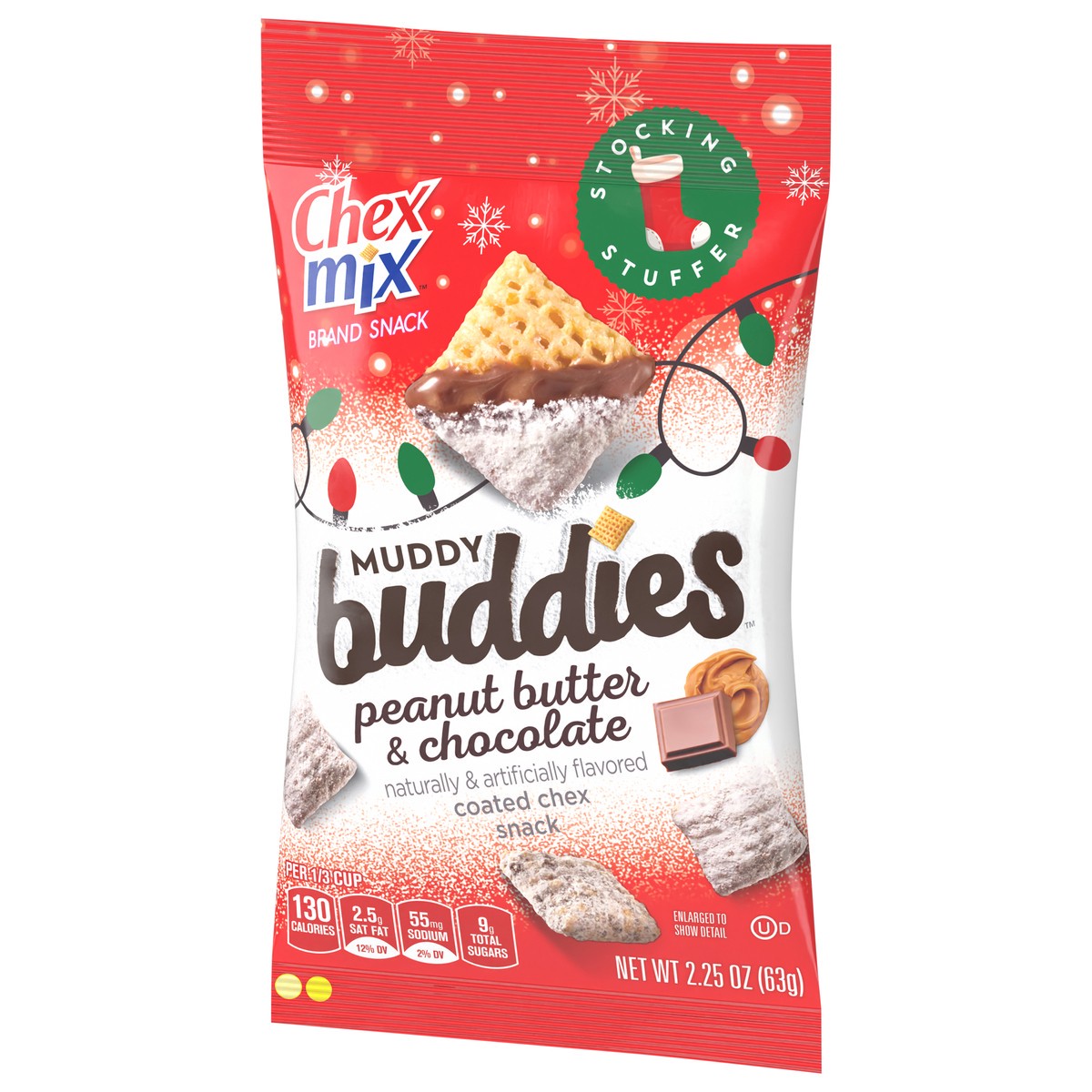 slide 13 of 13, Chex Mix Muddy Buddies, Peanut Butter and Chocolate, 2.25 oz, 2.25 oz