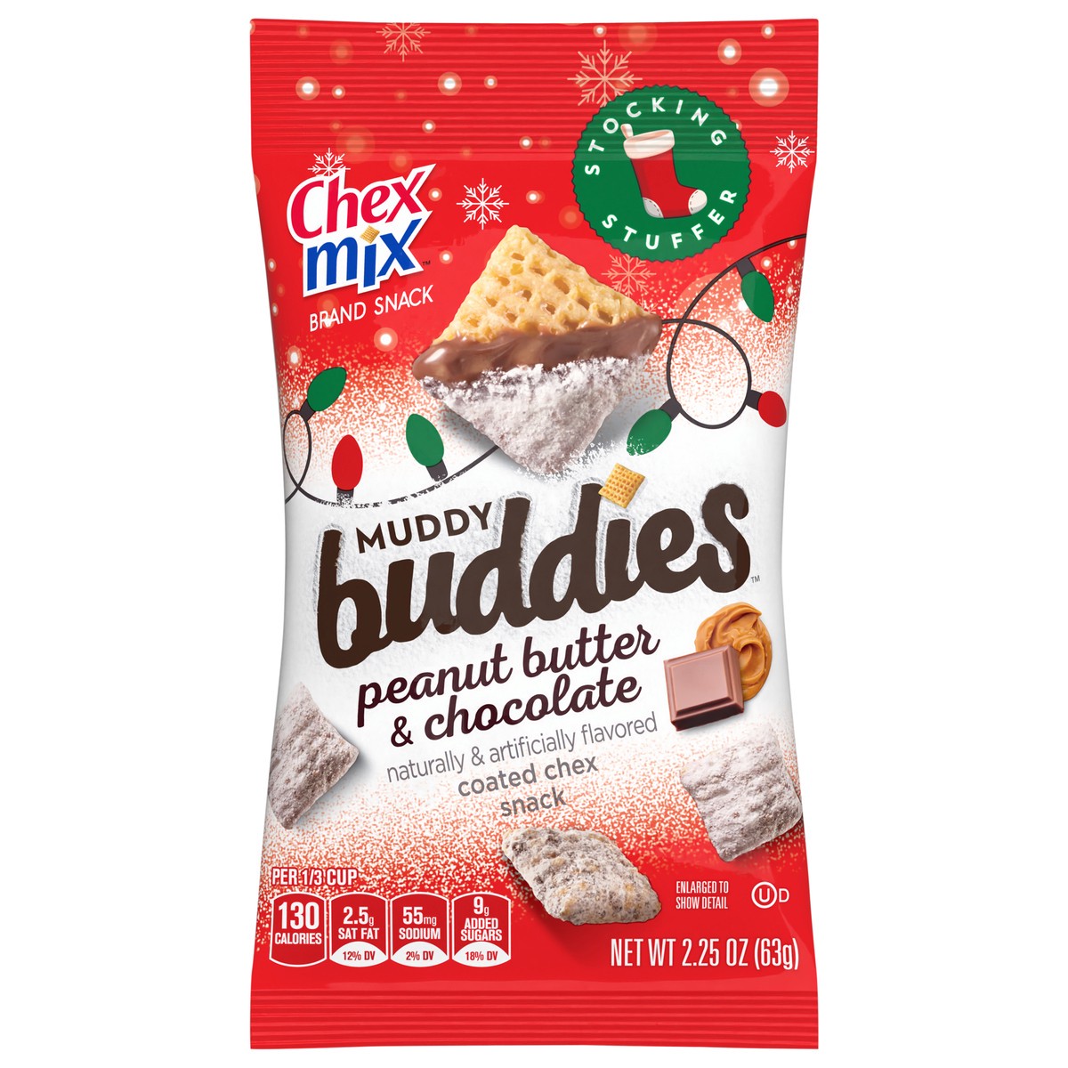 slide 1 of 13, Chex Mix Muddy Buddies, Peanut Butter and Chocolate, 2.25 oz, 2.25 oz