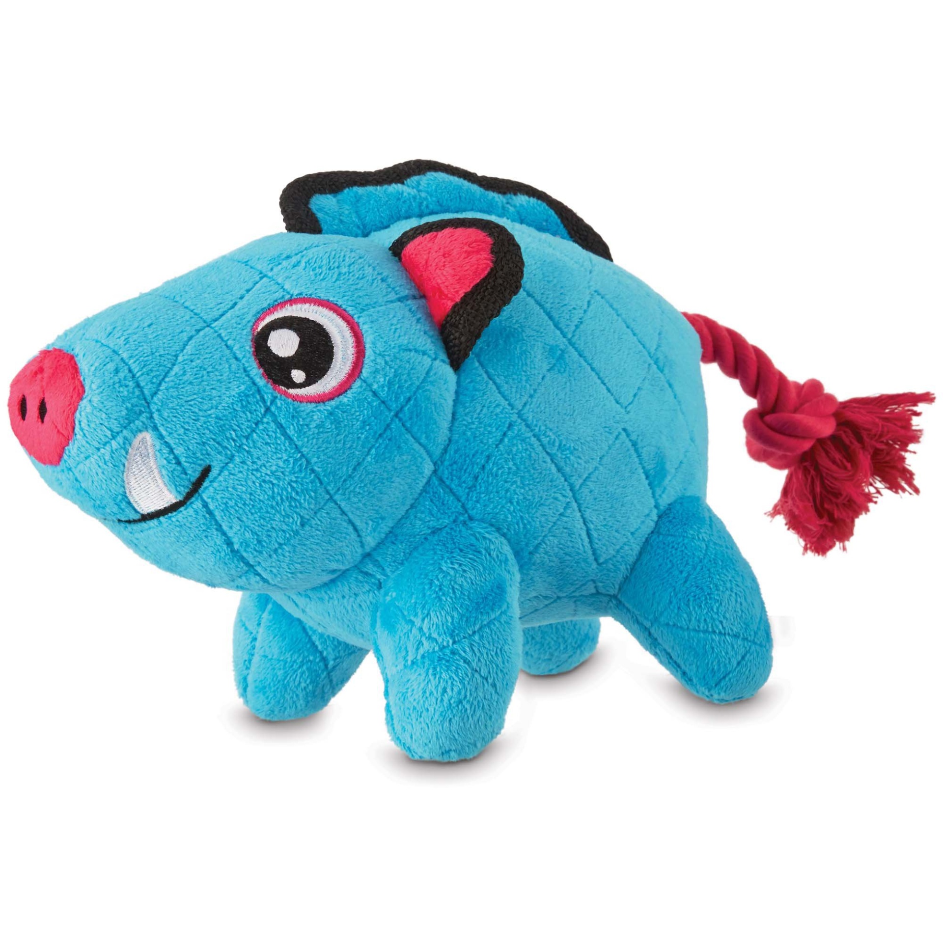 slide 1 of 1, Leaps & Bounds Tough Boar Plush Dog Toy, MED