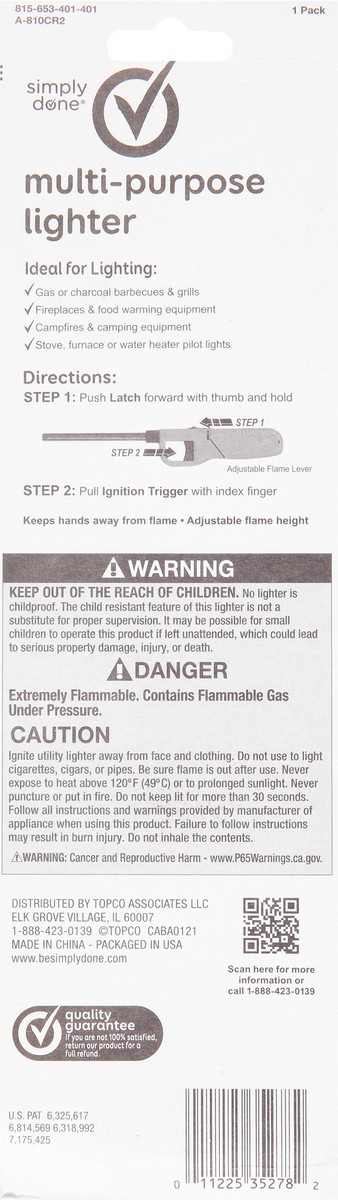 slide 6 of 9, Simply Done Multi-Purpose Lighter 1 ea, 1 ct