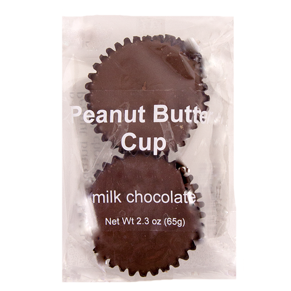 slide 1 of 1, L&B Milk Chocolate Peanut Butter Cups, 2.3 oz