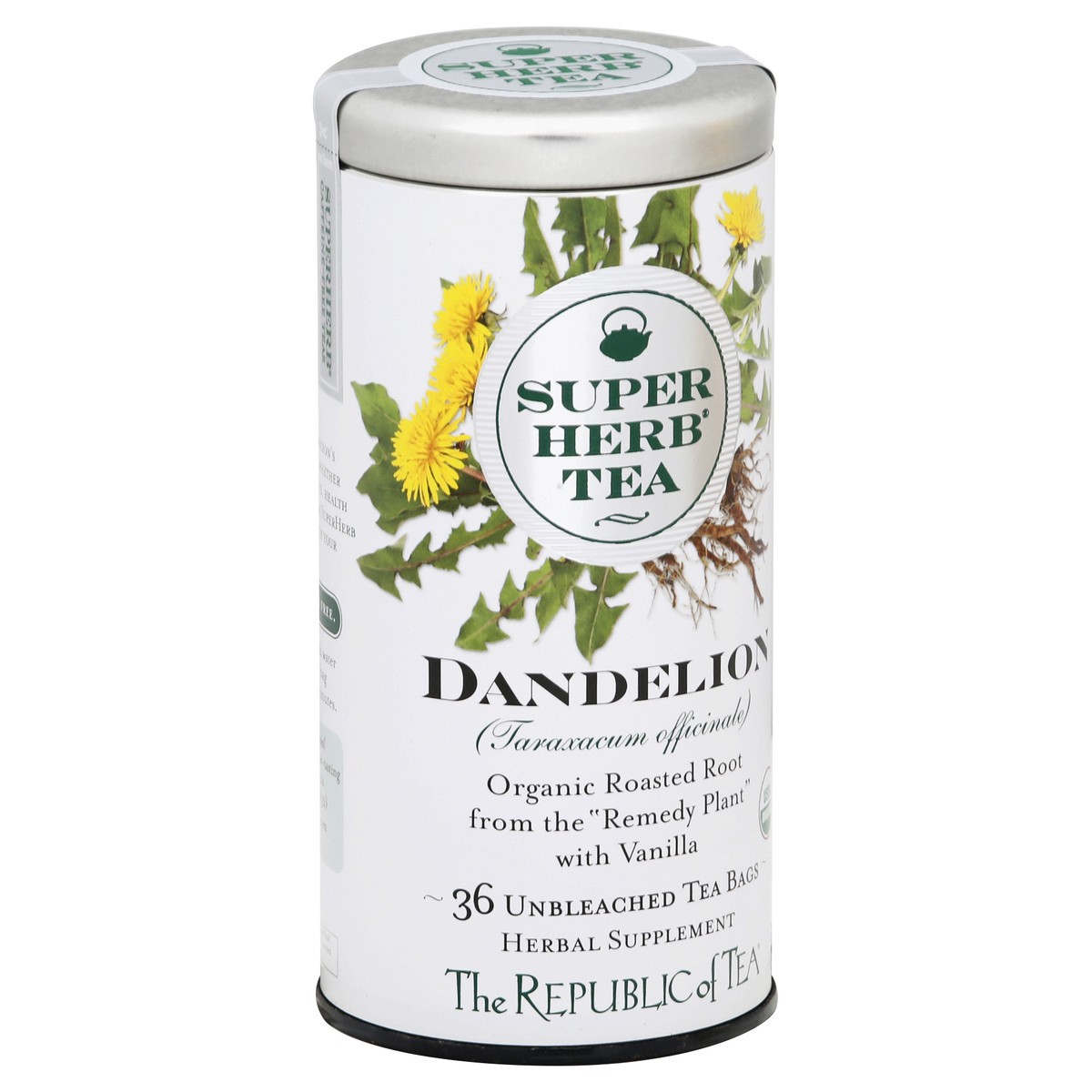 slide 12 of 12, The Republic of Tea Superherb Tea Dandelion Tea With Vanilla Herbal Supplement - 36 ct, 36 ct