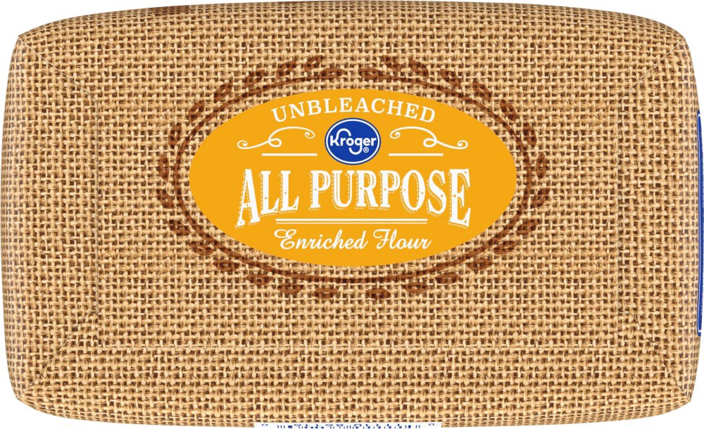 slide 2 of 5, Kroger Unbleached All Purpose Enriched Flour, 5 lb