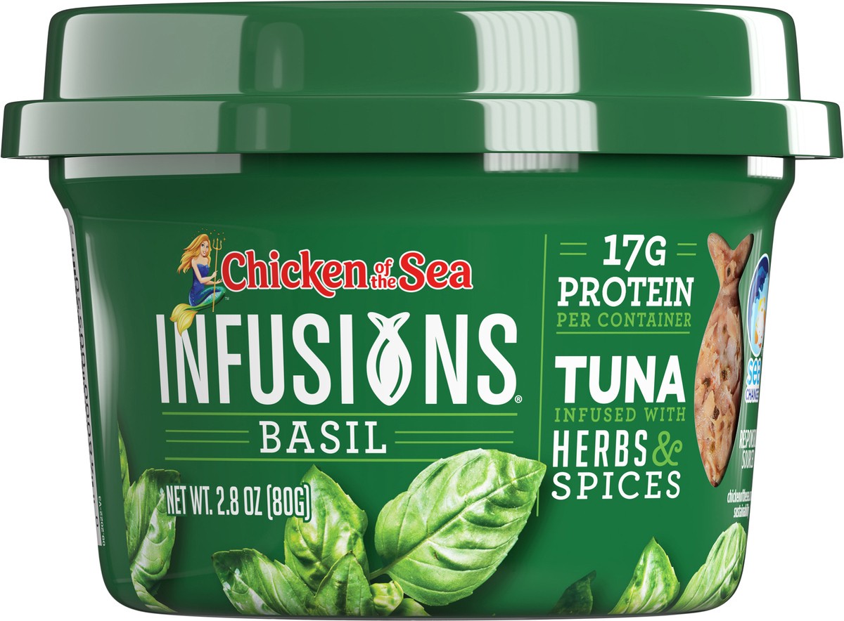 slide 2 of 7, CHICKEN OF THE SEA Cos Infusions Basil Tuna, 1 ct