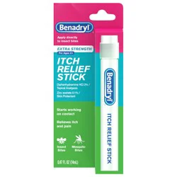 Benadryl Extra Strength Itch Relief Stick, Travel Size, 0.47 fl. oz