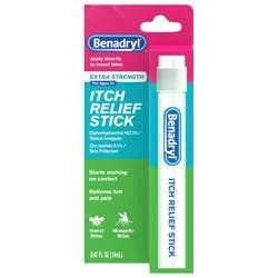 Benadryl Extra Strength Itch Relief Stick, Travel Size, 0.47 fl. oz