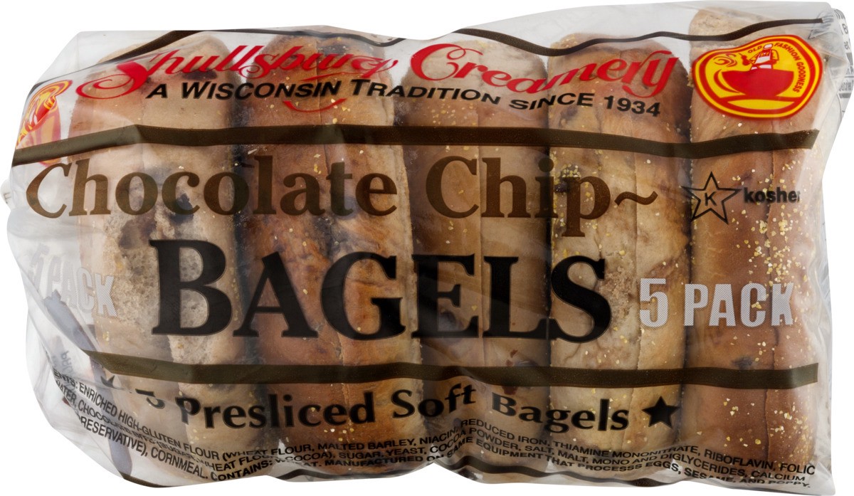 slide 9 of 10, Shullsburg Creamery Chocolate Chip Bagels, 5 ct