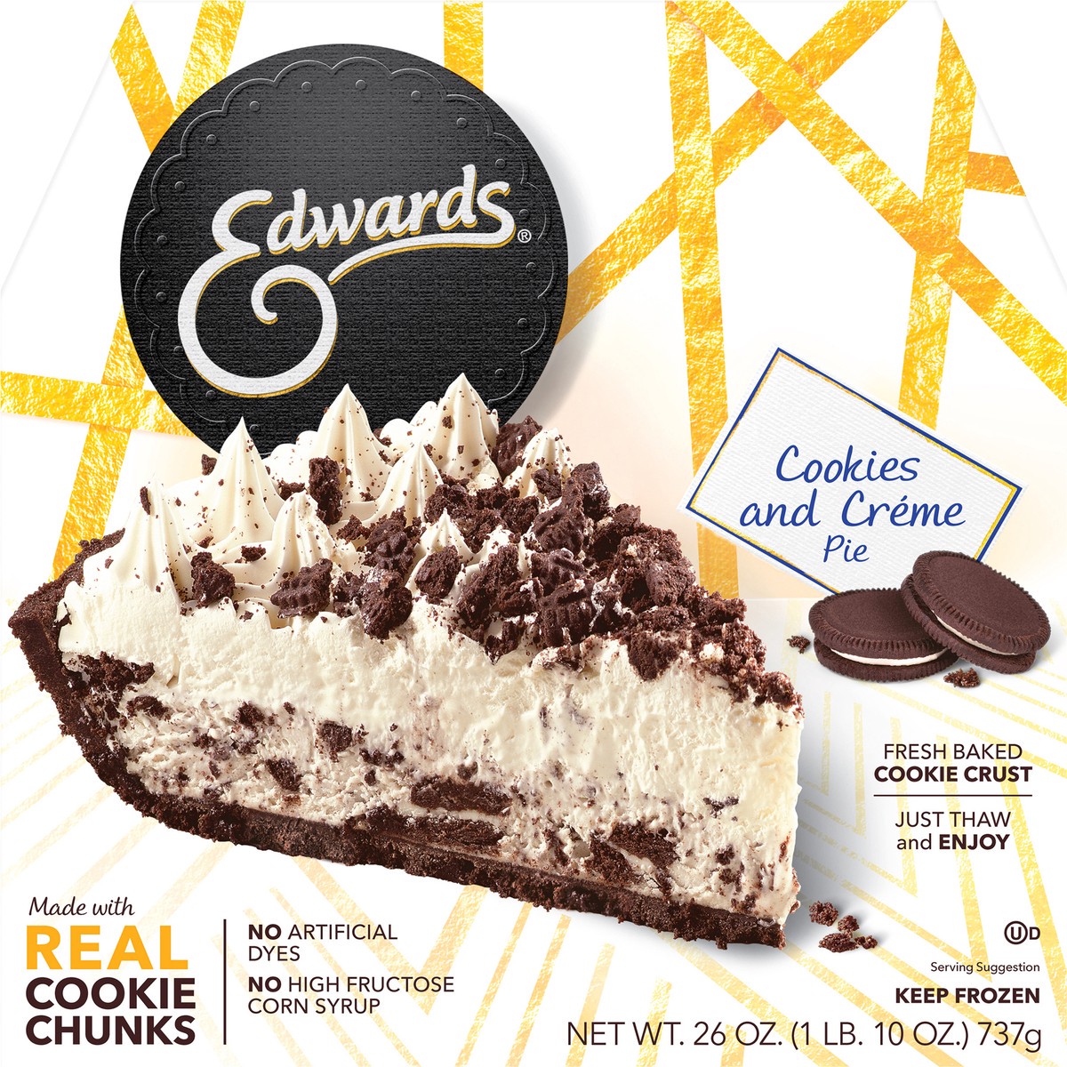 slide 8 of 9, Edwards Cookies & Creme Pie, 1.62 lb