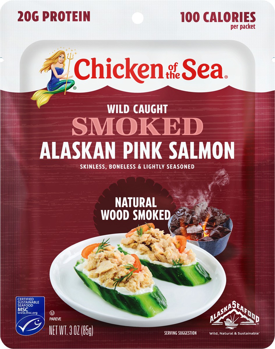 slide 3 of 3, Chicken of the Sea Smoked Skinless and Boneless Salmon Pouch 3 ounces, 3 oz