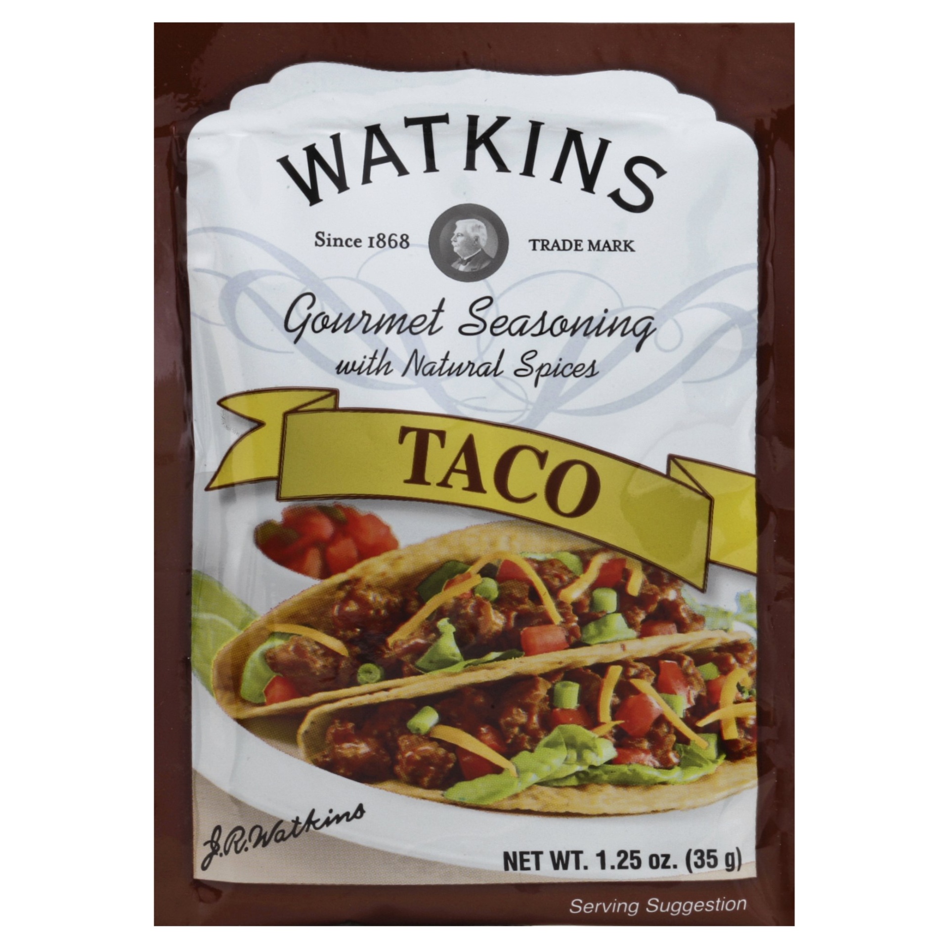 slide 1 of 1, J.R. Watkins Taco Seasoning, 1.25 oz