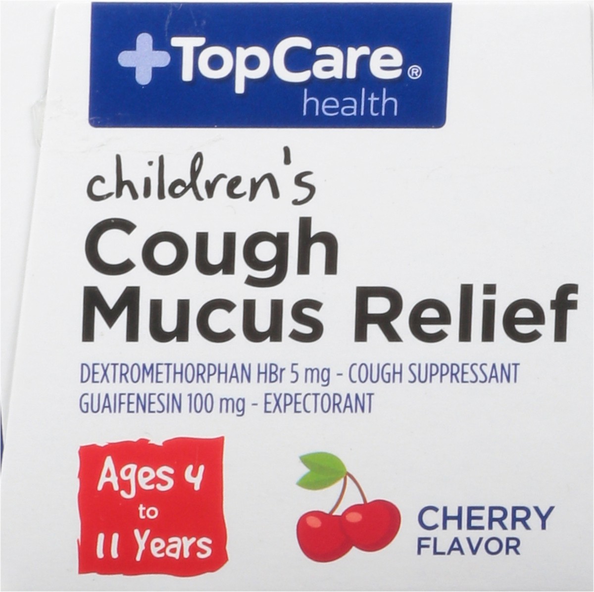 slide 2 of 14, TopCare Health Children's Cherry Flavor Cough Mucus Relief 4 fl oz, 4 fl oz