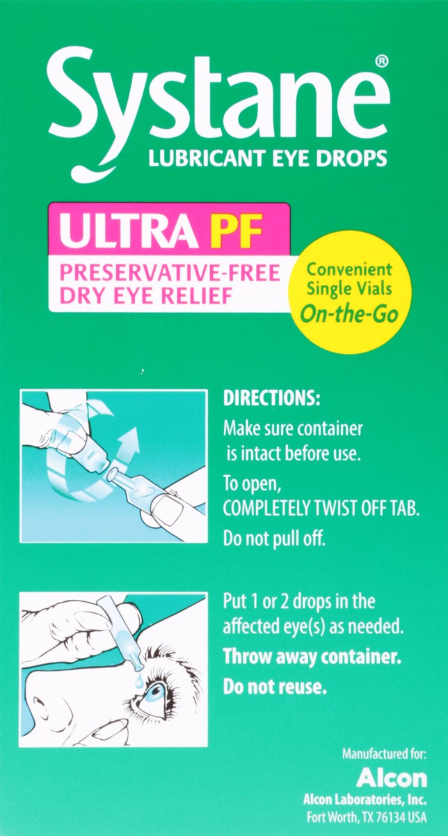 slide 8 of 9, Systane Ultra PF Lubricant Eye Drops 60 - 0.7 ml Vials, 60 ct