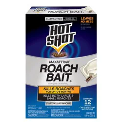 Hot Shot Maxattrax Roach Bait - 12 x 0.07 oz Bait Stations
