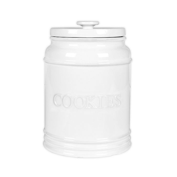 slide 1 of 2, Everyday White by Fitz and Floyd Bistro Cookie Jar, 1 ct