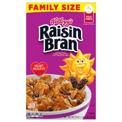 Raisin Bran Kellogg's Raisin Bran Breakfast Cereal Original, Family Breakfast, 24 oz