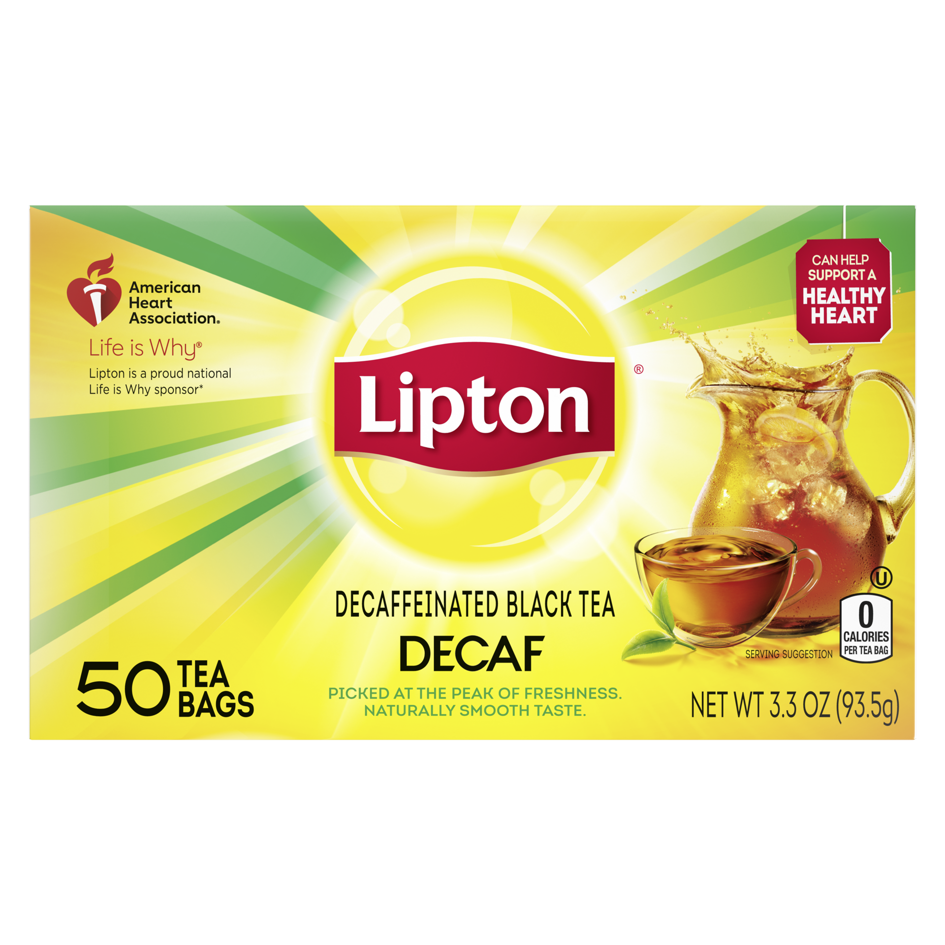 slide 1 of 8, Lipton Black Tea Bags Decaffeinated, 50 ct, 50 ct