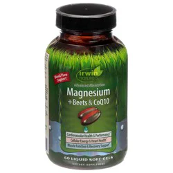 Irwin Naturals Magnesium + Beets CoQ10 Softgels