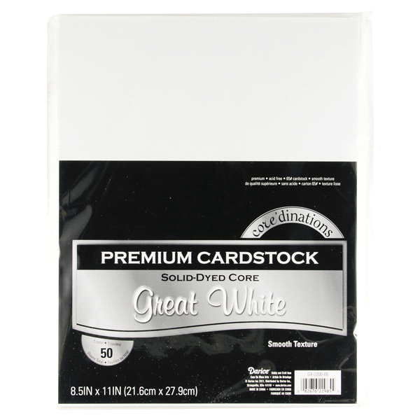 slide 1 of 1, Cardstock Value Pack Great White 8.5x11, 1 ct