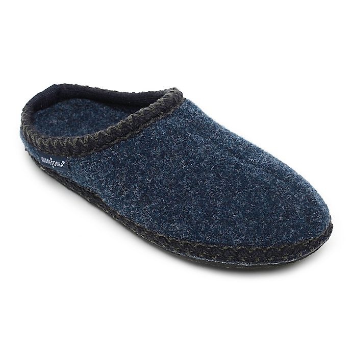 slide 1 of 3, Minnetonka Winslet Size Medium Woman's Slipper - Navy, 1 ct