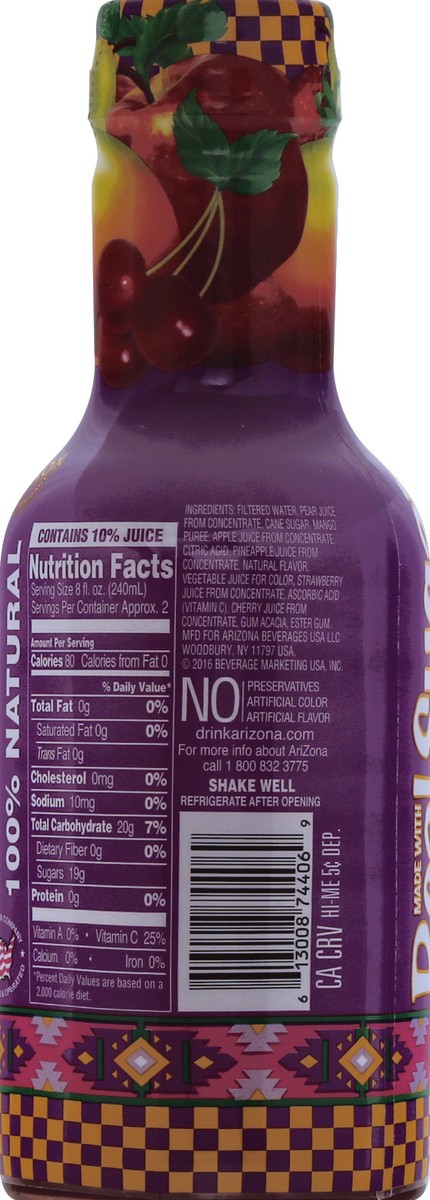 slide 6 of 8, Arizona Southern Style Fruit Punch - 16.9 fl oz, 16.9 fl oz