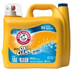 Arm & Hammer Plus OxiClean HE Liquid Laundry Detergent, 128 Loads - Fresh Scent