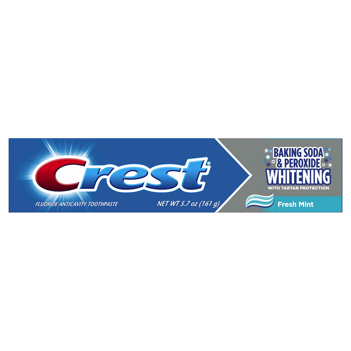 slide 1 of 1, Crest Fluoride Anticavity Fresh Mint Toothpaste 5.7 oz, 5.7 oz