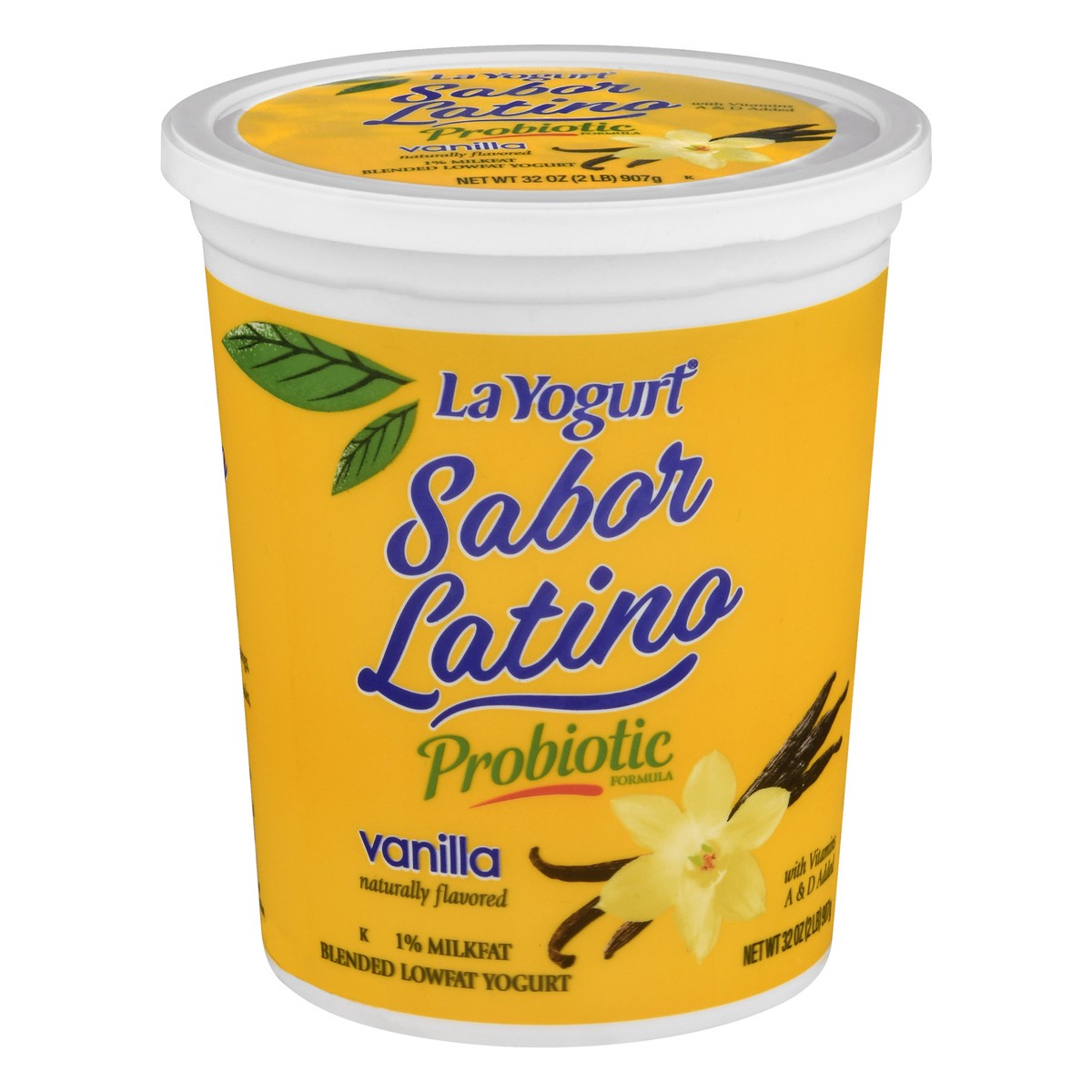slide 9 of 13, La Yogurt Sabor Latino Lowfat Probiotic Vanilla Yogurt 32 oz, 32 oz