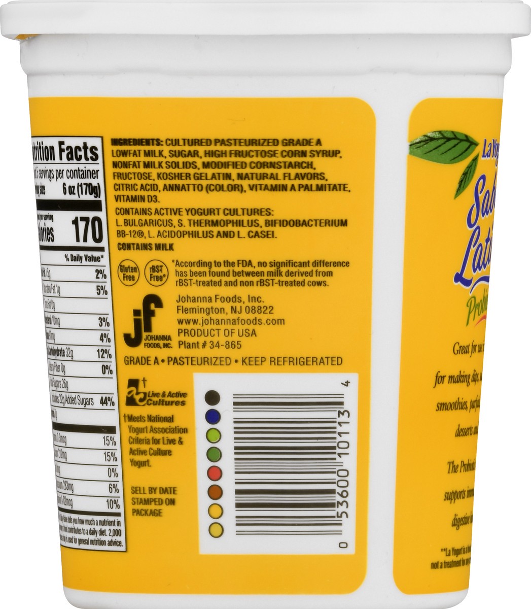 slide 3 of 13, La Yogurt Sabor Latino Lowfat Probiotic Vanilla Yogurt 32 oz, 32 oz