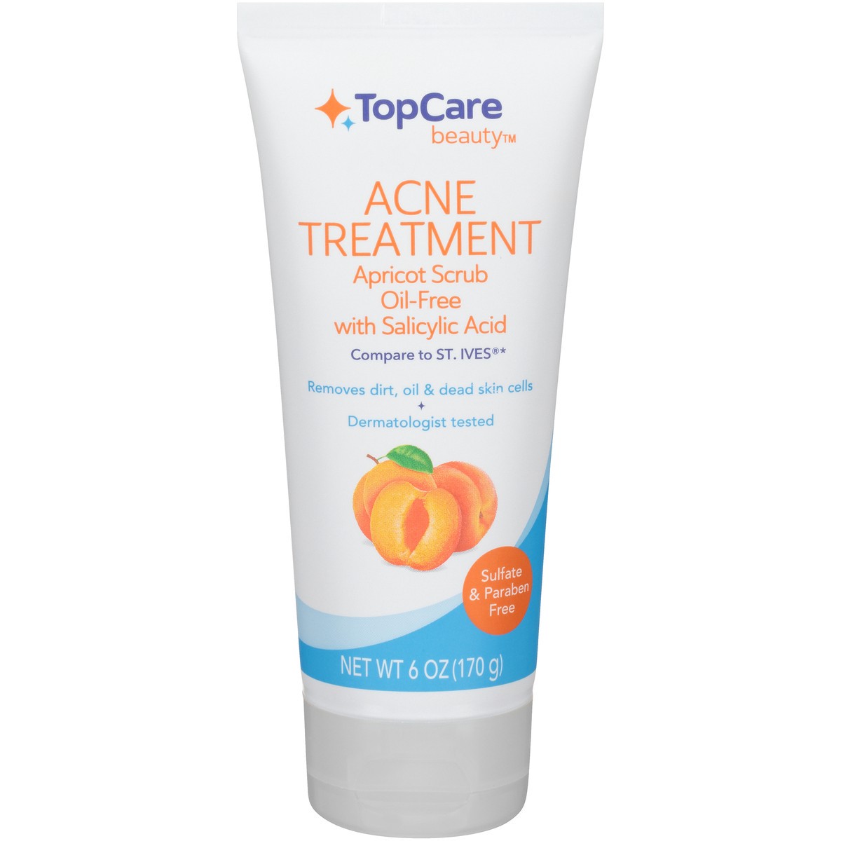 slide 1 of 9, Topcare Facial Scrub Apricot Med, 6 oz