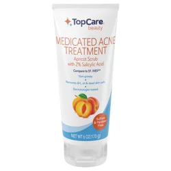 TopCare Beauty Apricot Scrub Medicated Acne Treatment 6 oz