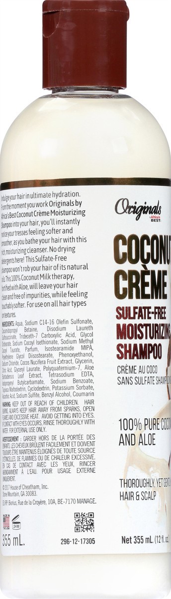 slide 6 of 10, Africa's Best Originals By Shampoo Coconut Creme Moisturizing Sulfate-Free, 12 oz