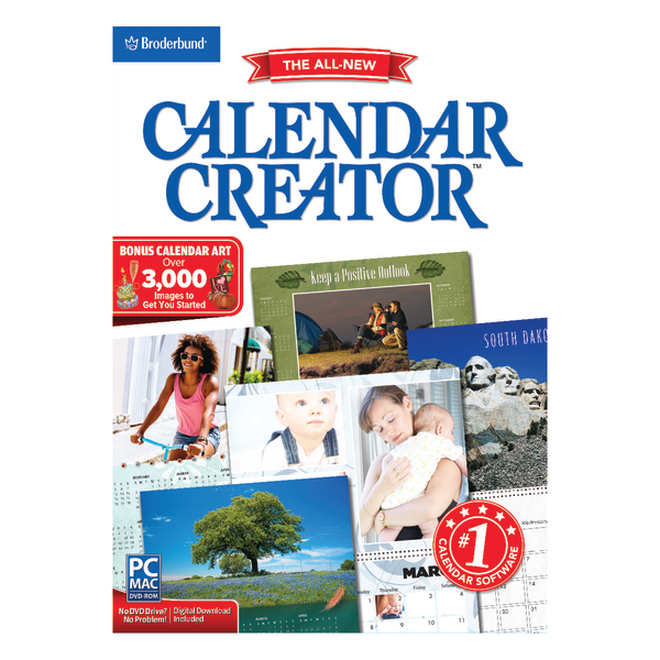 slide 1 of 1, Encore Calendar Creator Deluxe 13, For Pc/Apple Mac, Traditional Disc, 1 ct