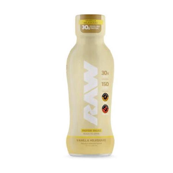 slide 1 of 1, Raw Vanilla Milkshake Protein Shake 12 fl oz, 12 fl oz