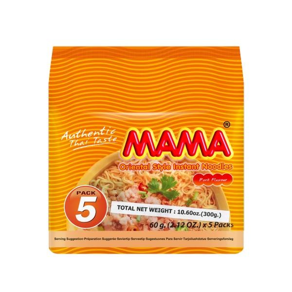 slide 1 of 1, Mama Pork Flavor Noodles, 10.6 oz