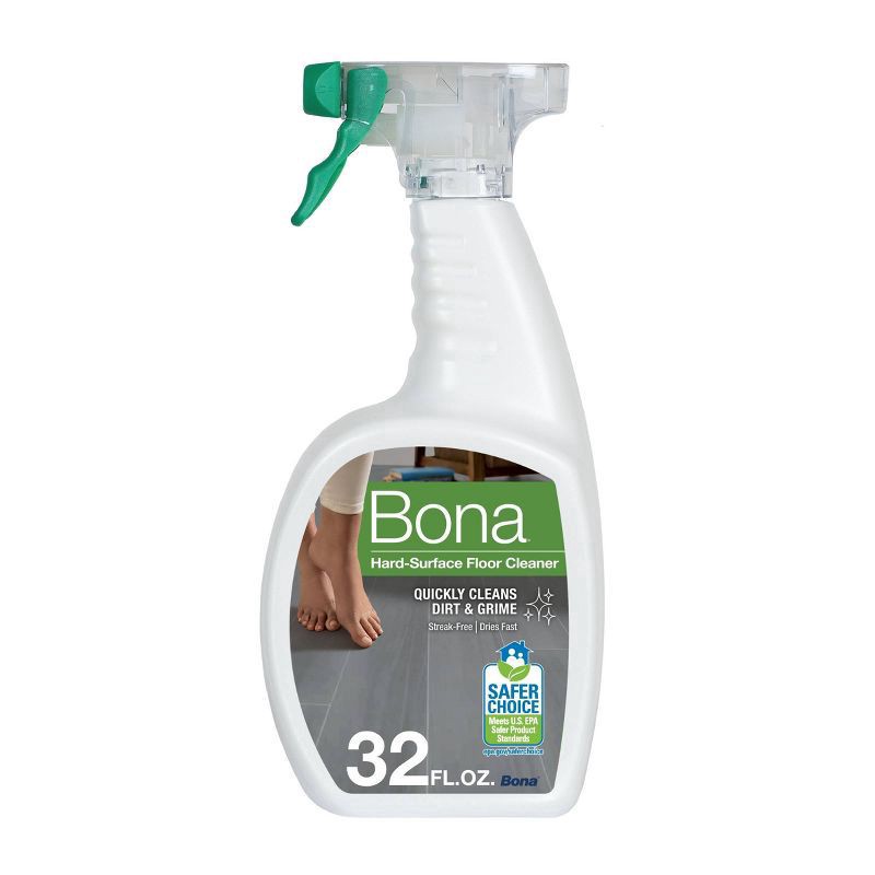 slide 1 of 10, Bona Cleaning Products Multi-Surface Cleaner Spray + Mop All Purpose Floor Cleaner Unscented, 32 oz
