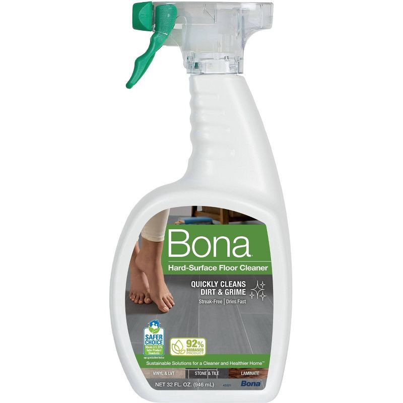 slide 2 of 10, Bona Cleaning Products Multi-Surface Cleaner Spray + Mop All Purpose Floor Cleaner Unscented, 32 oz