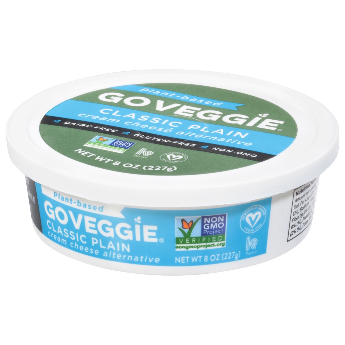 slide 9 of 9, GO VEGGIE Classic Plain Cream Cheese Alternative 8 oz, 8 oz