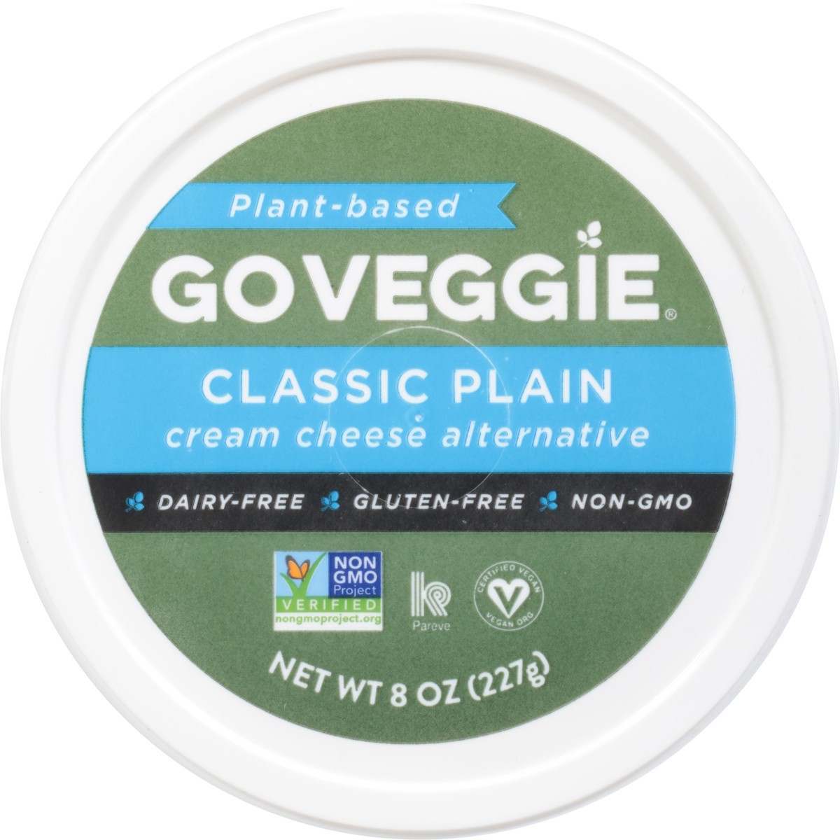 slide 2 of 9, GO VEGGIE Classic Plain Cream Cheese Alternative 8 oz, 8 oz