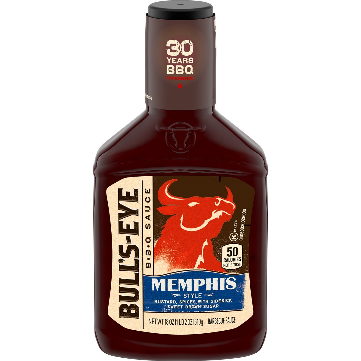 slide 1 of 8, Bull's-Eye Bull's Eye Memphis Style Barbecue Sauce, 18 oz Bottle, 18 oz