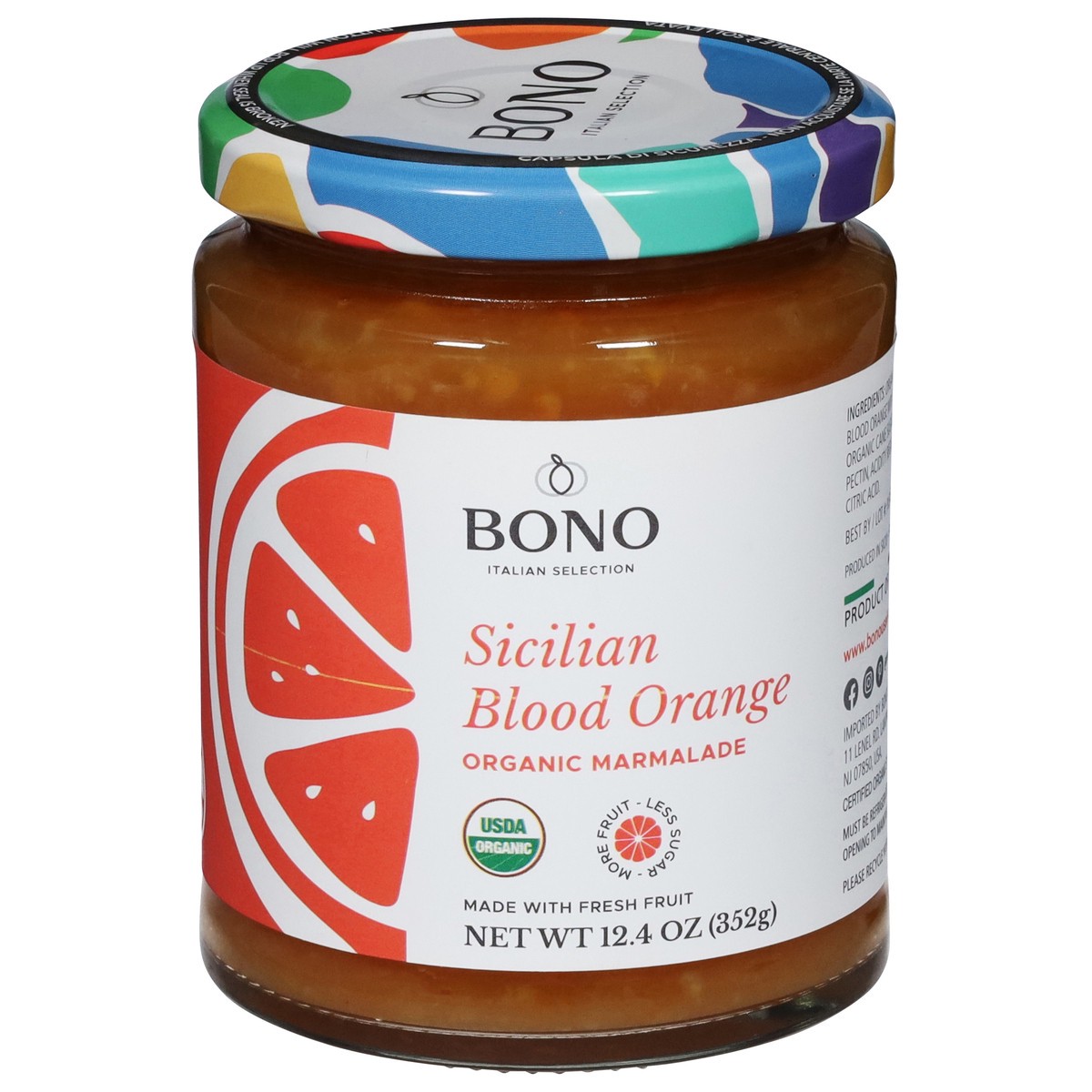 slide 1 of 9, Bono Organic Sicilian Blood Orange Marmalade 12.4 oz, 12.4 oz