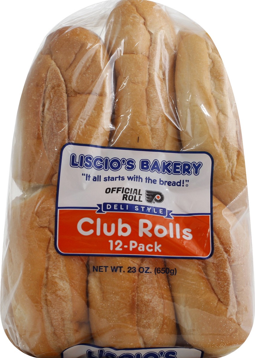 slide 12 of 12, Liscio's Bakery Deli Style 12 Pack Club Rolls 12 ea, 12 ct