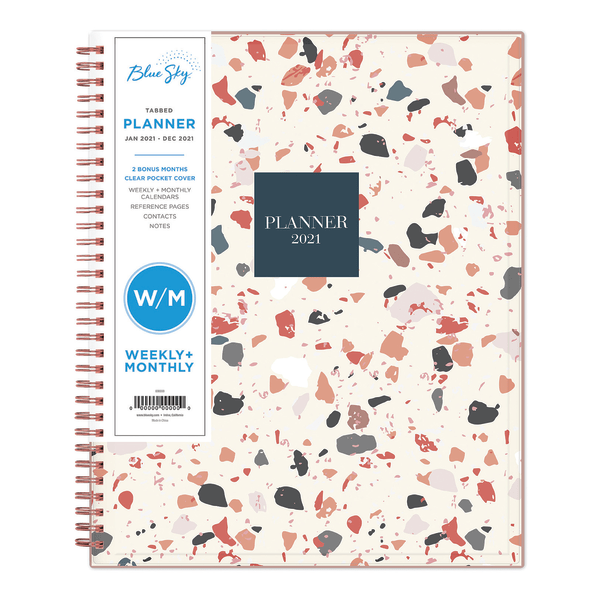 slide 1 of 4, Blue Sky Create-Your-Own Weekly/Monthly Planner, 8-1/2'' X 11'', Lofthouse, January To December 2021, 123321, 1 ct