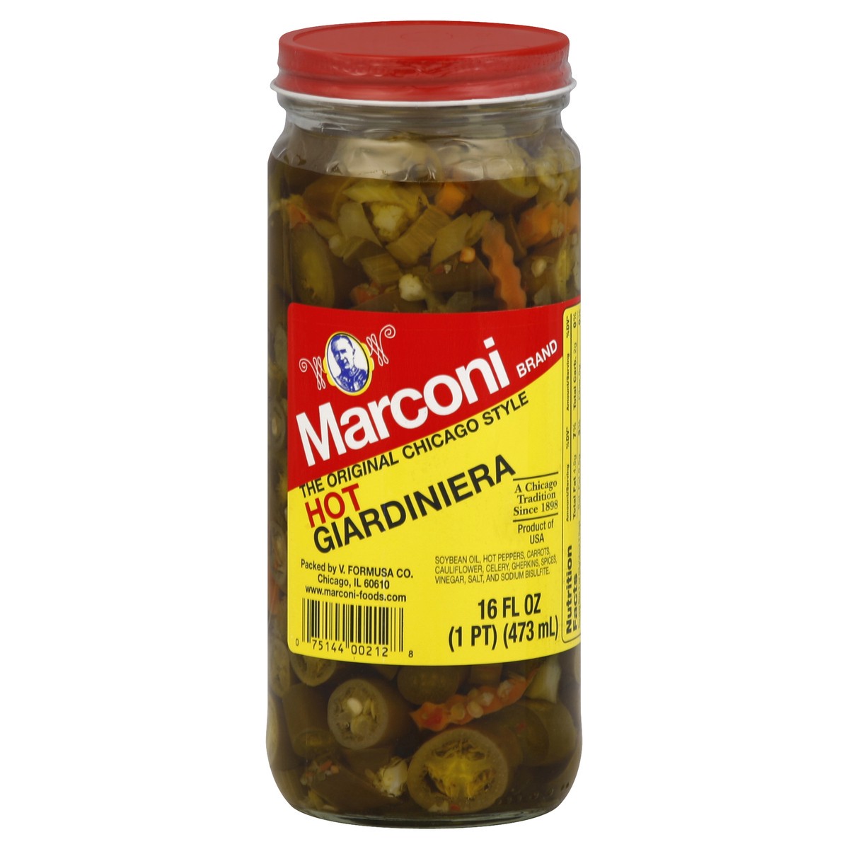 slide 2 of 2, Marconi Hot Giardiniera, 16 fl oz