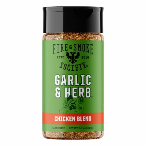 slide 1 of 1, Fire & Smoke Society® Garlic & Herb, 5.8 oz