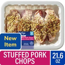 Kroger® Stuffed Pork Chops with Bacon and Gouda Cheese